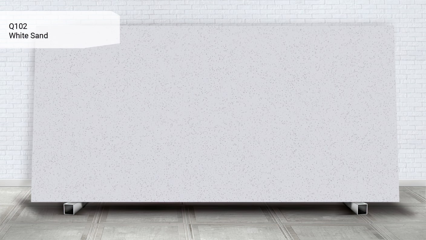 Столешница из кварца TISORO Q102 White Sand Granit.in.ua