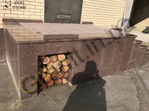 Ступени из токовского гранита
