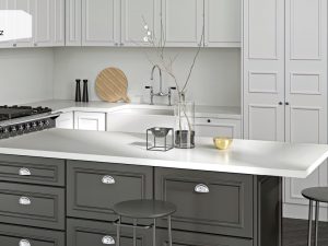 Столешница из кварца Q104_White_Quartz Exim Stone Granit.in.ua