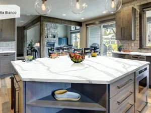 Столешница из кварца Q744 Calacatta Bianco Granit.in.ua