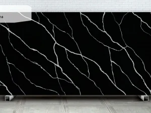 Столешница из кварца Q765 Nero Marquina Granit.in.ua