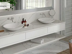 Столешница из кварца Q840 White Misterio Granit.in.ua